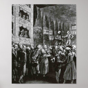 Póster Die Entführung aus dem Serail Oper Amadeus Mozart