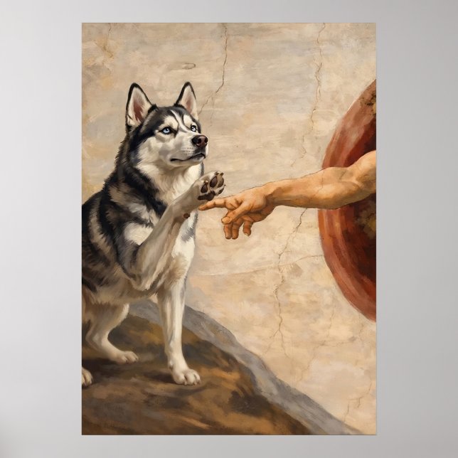 Póster Die Erschaffung des Husky (Frente)