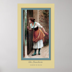 Póster Die Lauscherin ~ Eugene de Blass