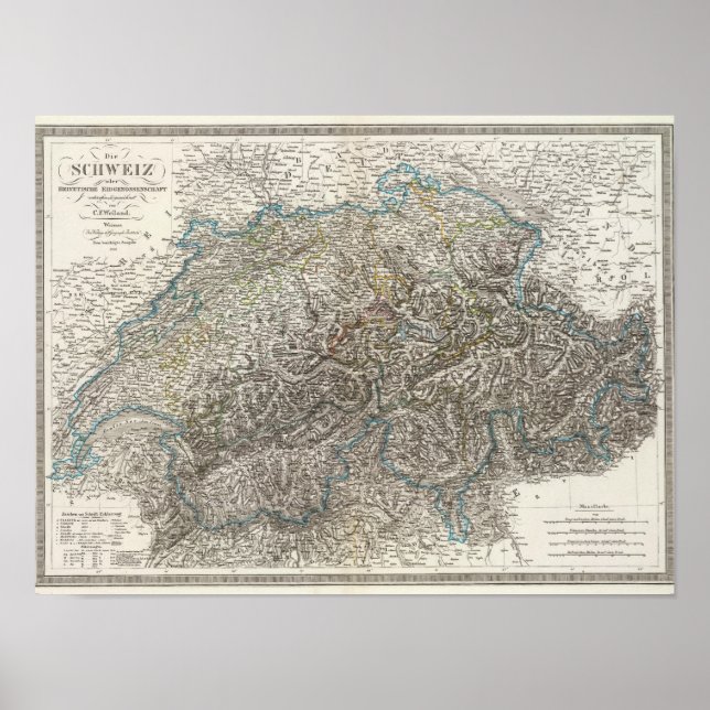 Póster Die Schweiz - Suiza (Frente)