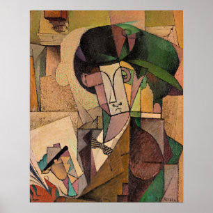 Póster Diego Rivera, Joven con un bolígrafo,