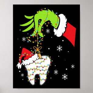 Póster Diente Dentista Dental Dientes Istant Navidad Xmas
