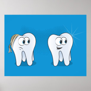 Póster Dientes Felices Y Tristes