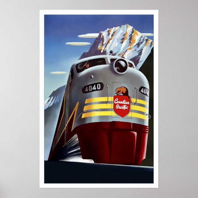 Póster DIESEL LOCOMOTIVE - CANADÁ c. 1955 (Frente)