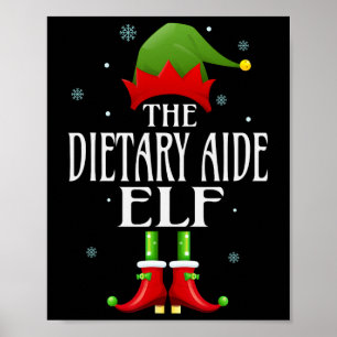 Póster Dieta Aide Elf Xmas Familia divertida que coincide