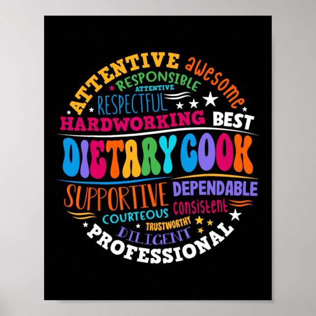 Póster Dietary Cook Appreciation Week Healthcare Workers  (Frente)