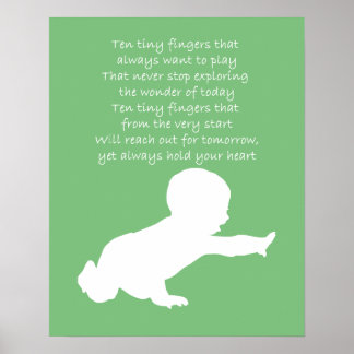 Póster Diez dedos pequeños