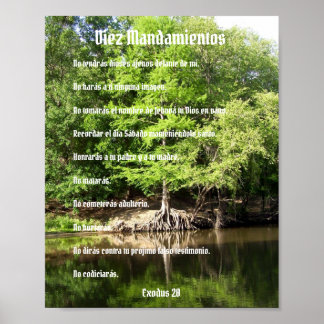 Póster Diez Mandamientos - Ciprés en el Pantano Poster