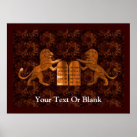 Diez mandamientos y leones