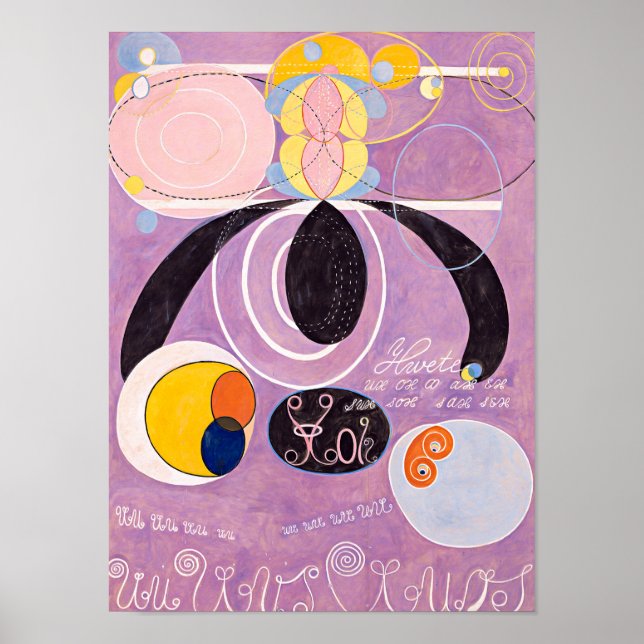 Póster Diez mayores, número 6, edad adulta | Hilma af Kli (Frente)