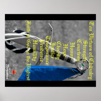 Póster Diez virtudes del Poster de la caballería