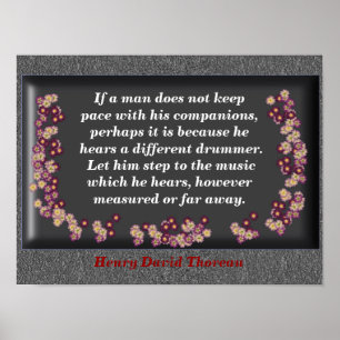 Póster Diferente tambor