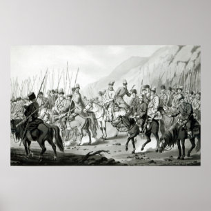 Póster Diferentes tribus de cosacos rusos