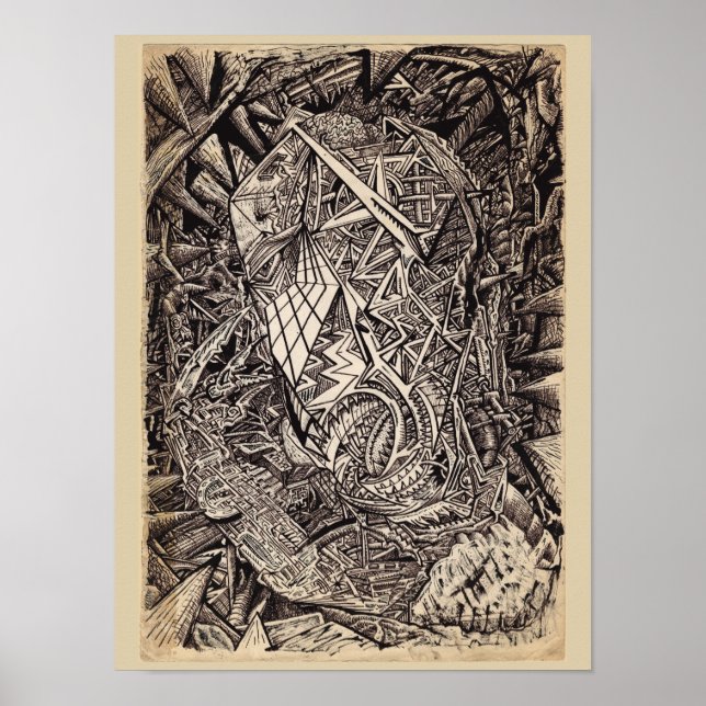 Póster Diffracted (cavern dweller) (Frente)