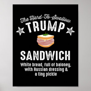 Póster Difícil de tragar para Trump