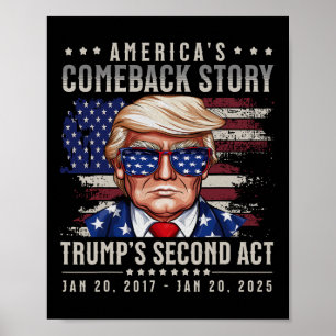 Póster Difícil elección del presidente Donald Trump para