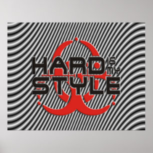 Póster difícil es mi estilo   franjas   música de estilo 