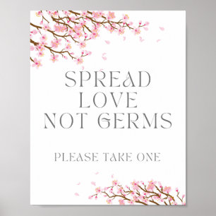 Póster Difunde Amor No Gérmenes, Por Favor Tome Uno, Desi