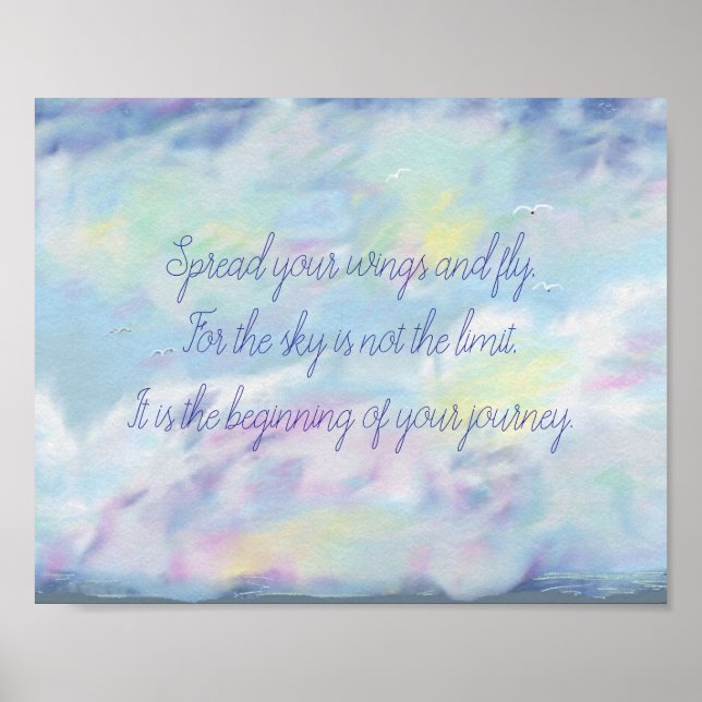 Póster Difunde tus alas y Poster de vuelo (Frente)