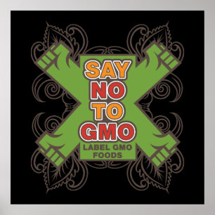 Póster Diga no a GMO