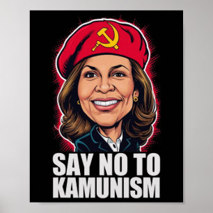 Póster Digan No Al Kamunismo Votar A Trump Vance 2024 Div