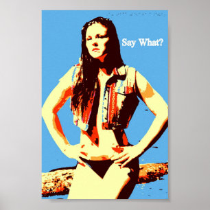 Póster digan qué actitud poster