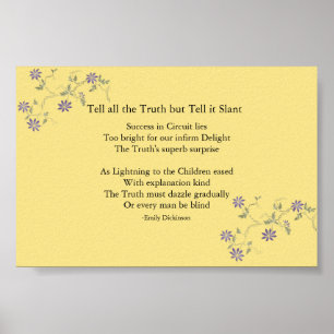 Póster Díganle toda la verdad, pero díganle inclinación