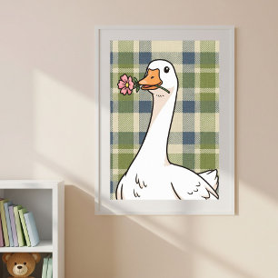Póster Digital and Physical Print with Cute Duck 
