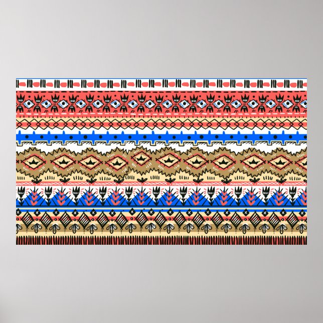Póster digital design textile shirts borders (Frente)