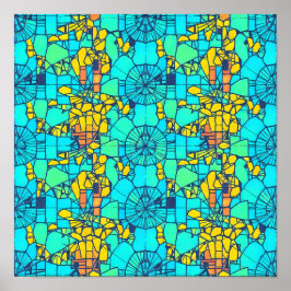 Póster Digital Distortion Glitch Art Seamless Wallpaper