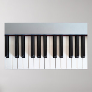 Póster Digital piano keyboard