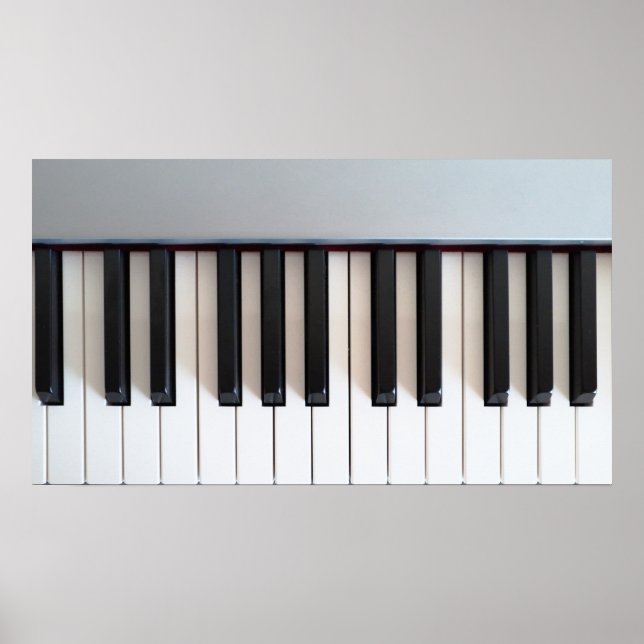 Póster Digital piano keyboard (Frente)