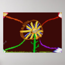 Póster Digital Sunflower Poster