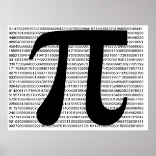 Póster Dígitos del poster del pi