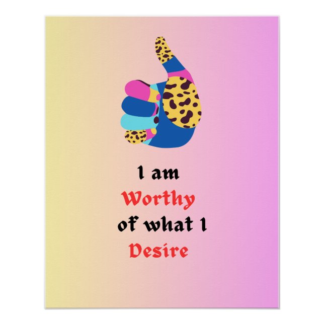 Póster Digno de valor (Anverso)