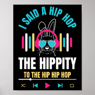 Póster Dije cadera La caderita Para saltar Hip Hop Bunny 