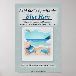 Póster Dijo la Dama con el pelo azul - Poster