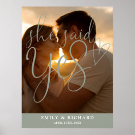 Póster Dijo Que Sí Cartel De Bienvenida De La Foto De Com