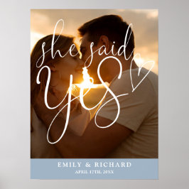 Póster Dijo Que Sí, Cartel De Bienvenida De La Foto De La