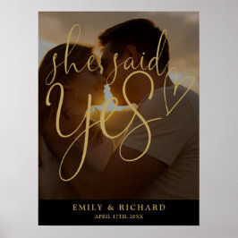 Póster Dijo Que Sí, Cartel De Bienvenida De La Foto De La