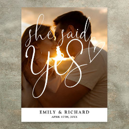 Póster Dijo Que Sí, Cartel De Bienvenida De La Foto De La