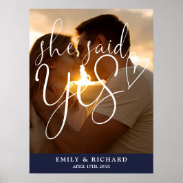 Póster Dijo Que Sí, Cartel De Bienvenida De La Foto De La