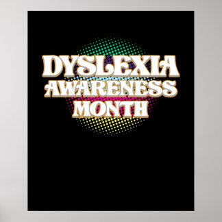Póster Dilexia Awareness Mes Octubre Terapismo Gráfico