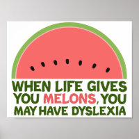 Dilexia divertida cita Humor disléxico sandía