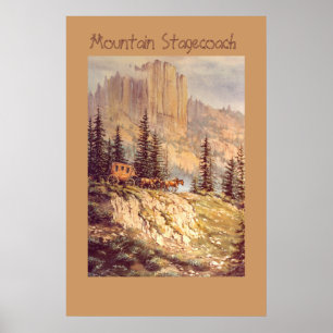 Póster DILIGENCIA de la MONTAÑA de SHARON SHARPE