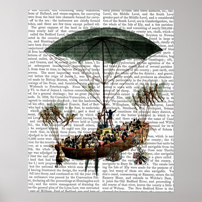 Póster Diligenza And Flying Creatures (Frente)