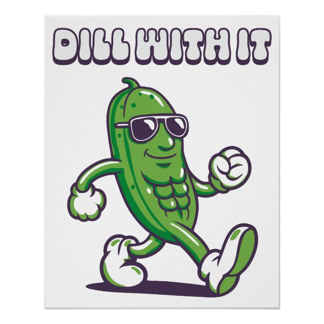 Póster Dill With It Guay Pickle (Anverso)