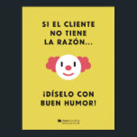 Póster Dilo con humor con descuento<br><div class="desc">Un póster divertido y un buen cosejo :)</div>