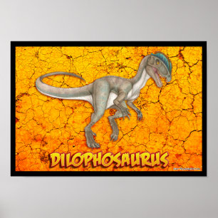Póster Dilophosaurus deluxe poster