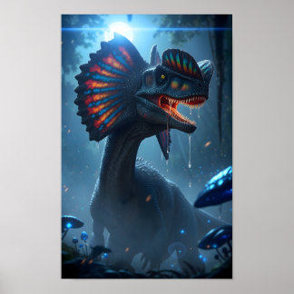 Póster Dilophosaurus Dinosaur
